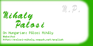 mihaly palosi business card